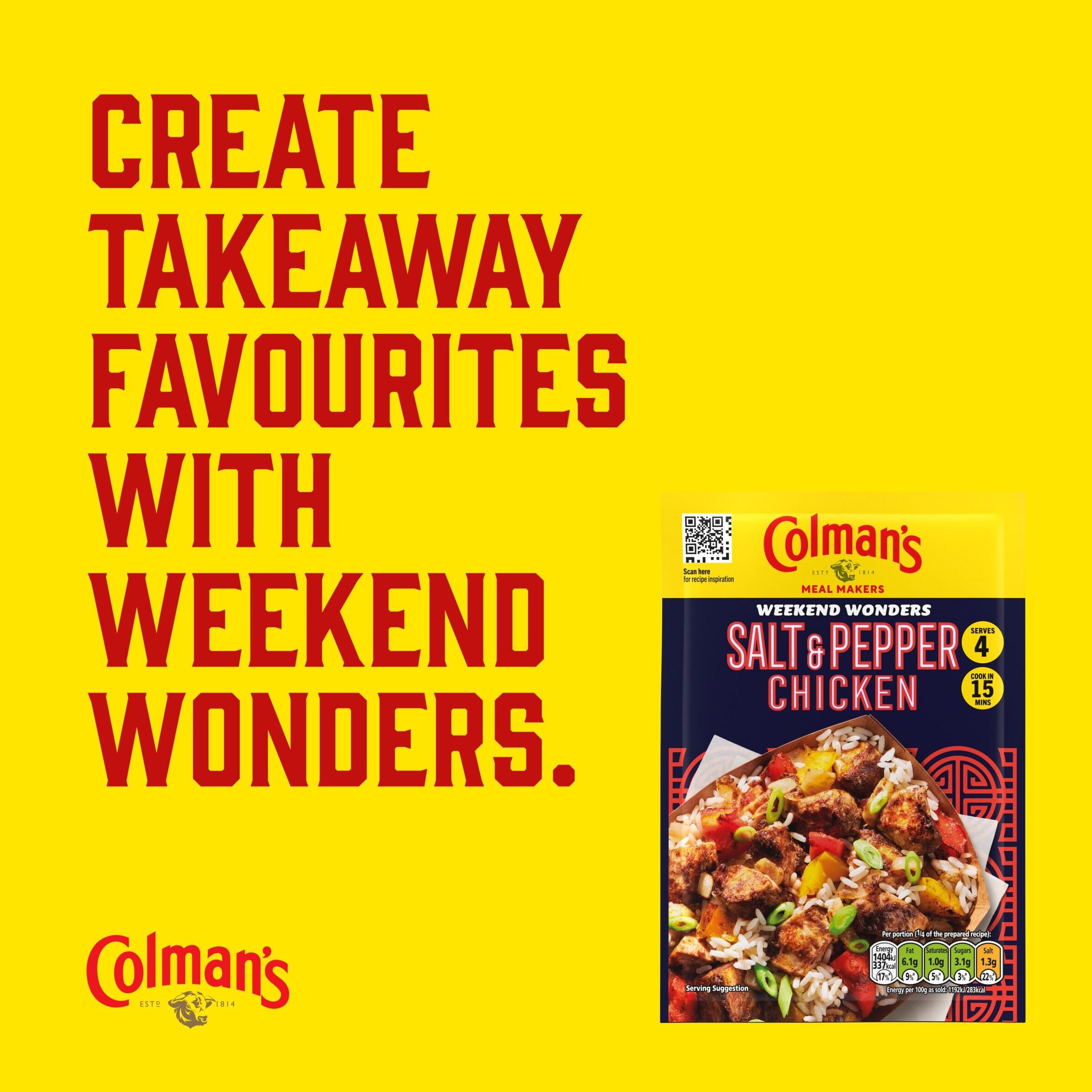 Colman's salt and pepper chicken seasoning mix 23g (British brand)