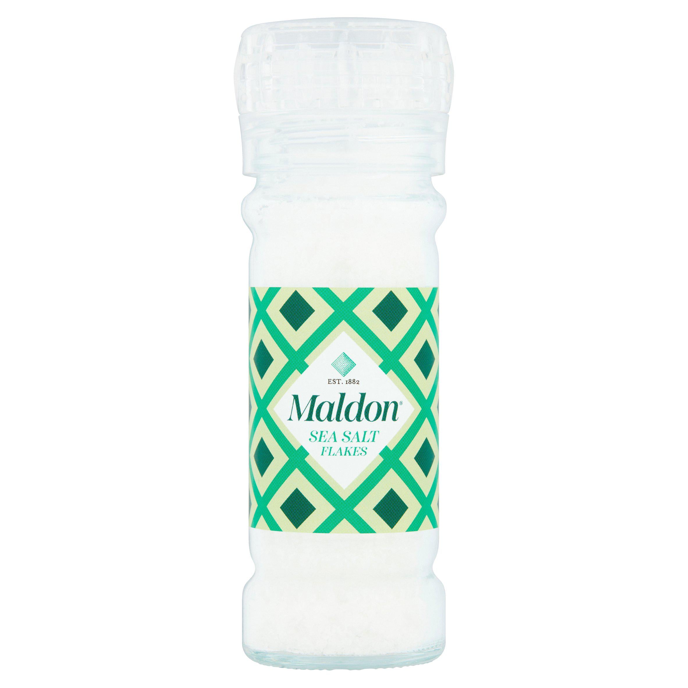 Maldon Sea Salt Flake Grinder 55g, imported from the UK