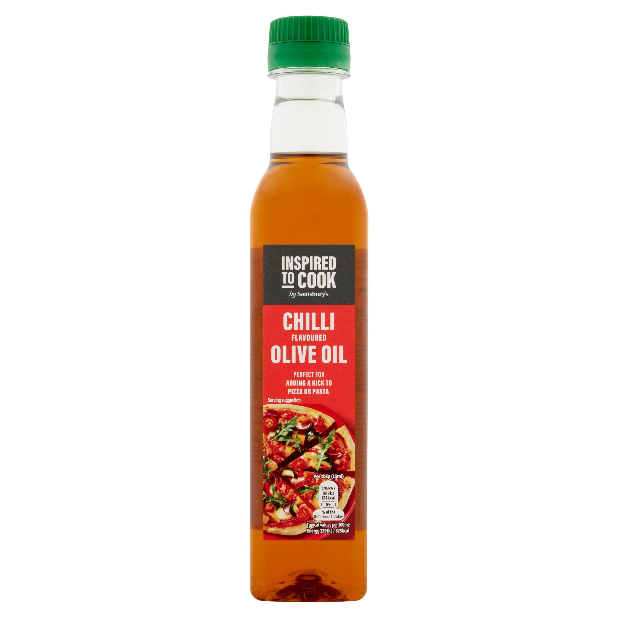 Sainsbury's Chilli Flavoured Olive Oil 250ml (British brand)
