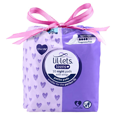Sainsburys Lil-lets Teens Ultra Night Sanitary Towel Fragrance Free 10 Pack- Buy online at McGrocer