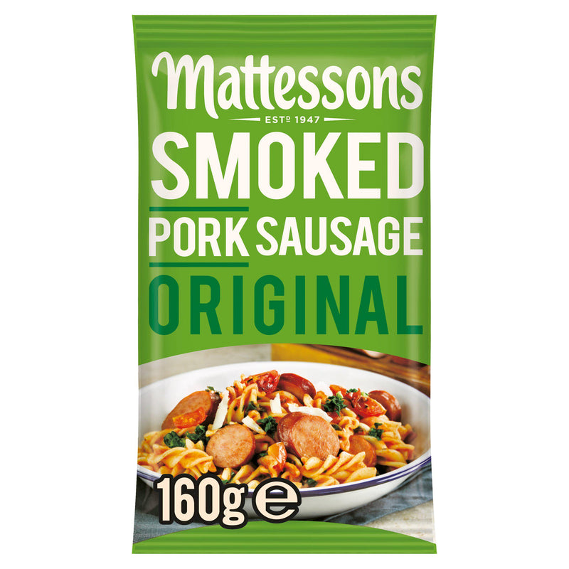Mattessons Smoked Pork Sausage Original 160g - British product