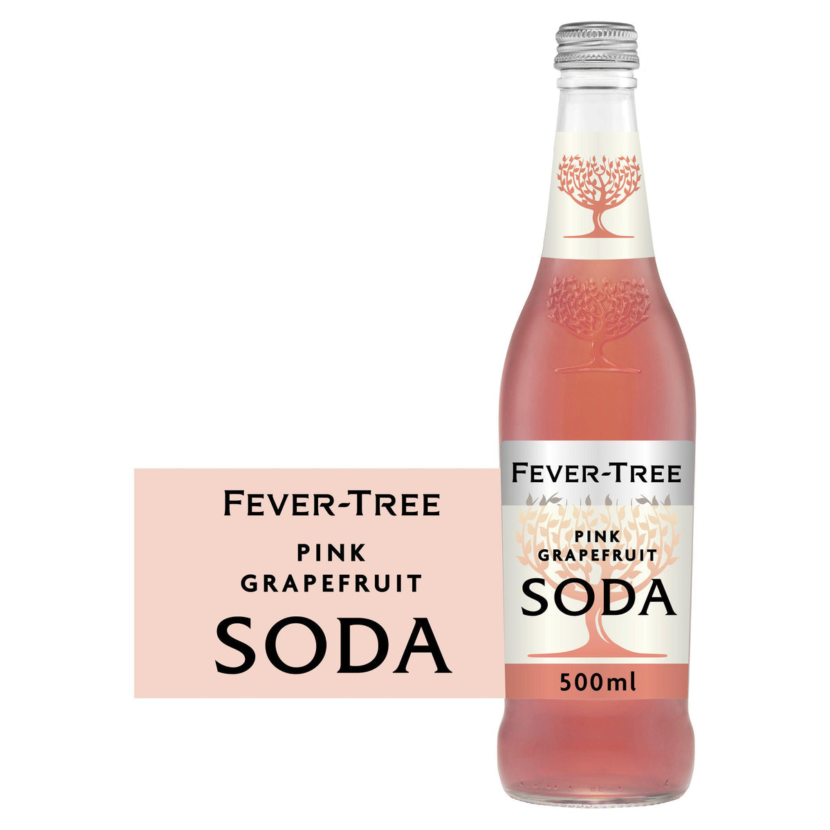 Fever-Tree Pink Grapefruit Soda 500ml, imported from the UK