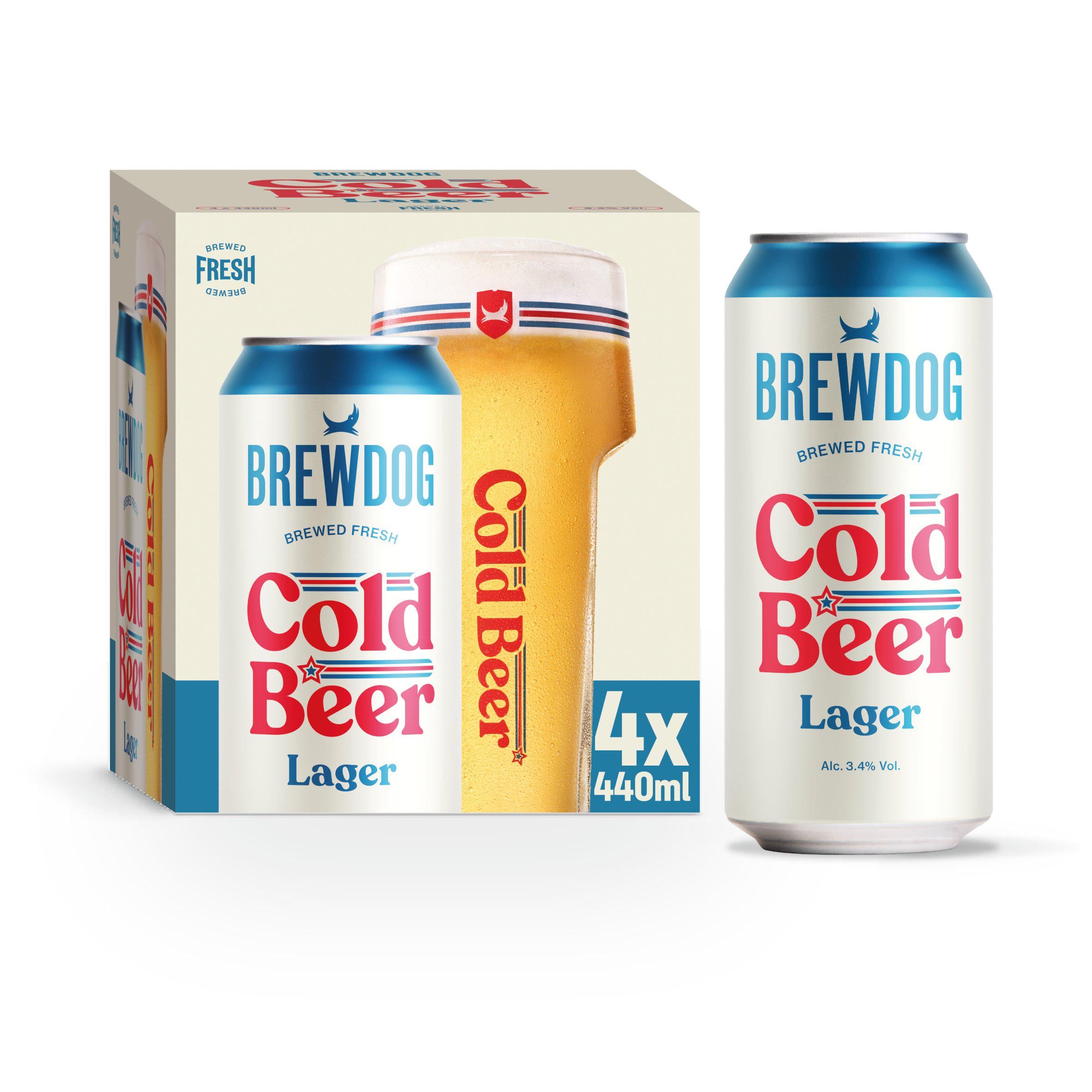 BrewDog lager bottle pack 4x440ml - British product