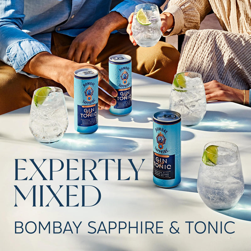 Bombay Sapphire Gin & Tonic premix cocktail 25cl (British brand)