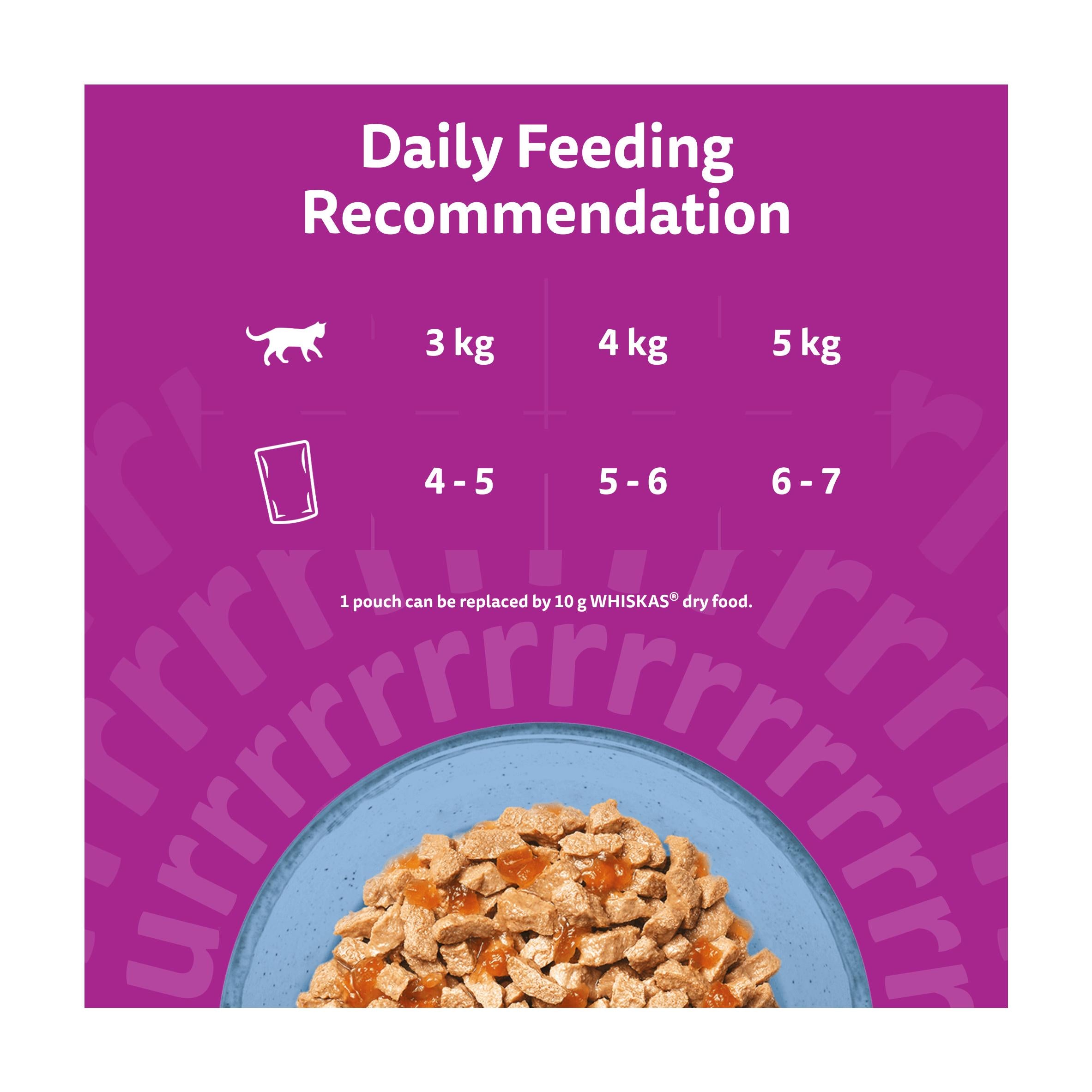 Whiskas wet cat food pouches fish in jelly 6x50g, UK version