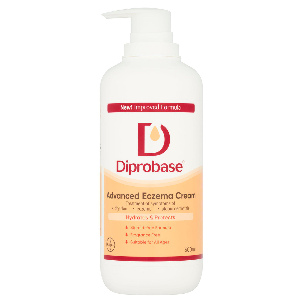 Steroid-Free Eczema Treatment Cream Pump 500g