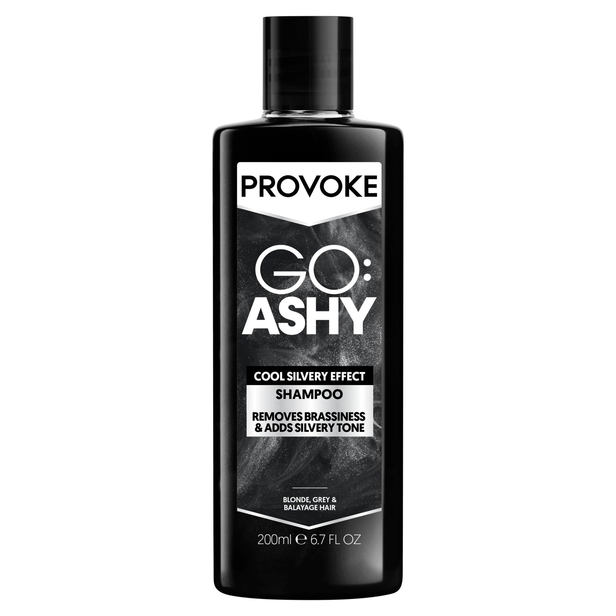 Provoke Go Ashy Cool Silver Effect Shampoo 200ml (British brand)
