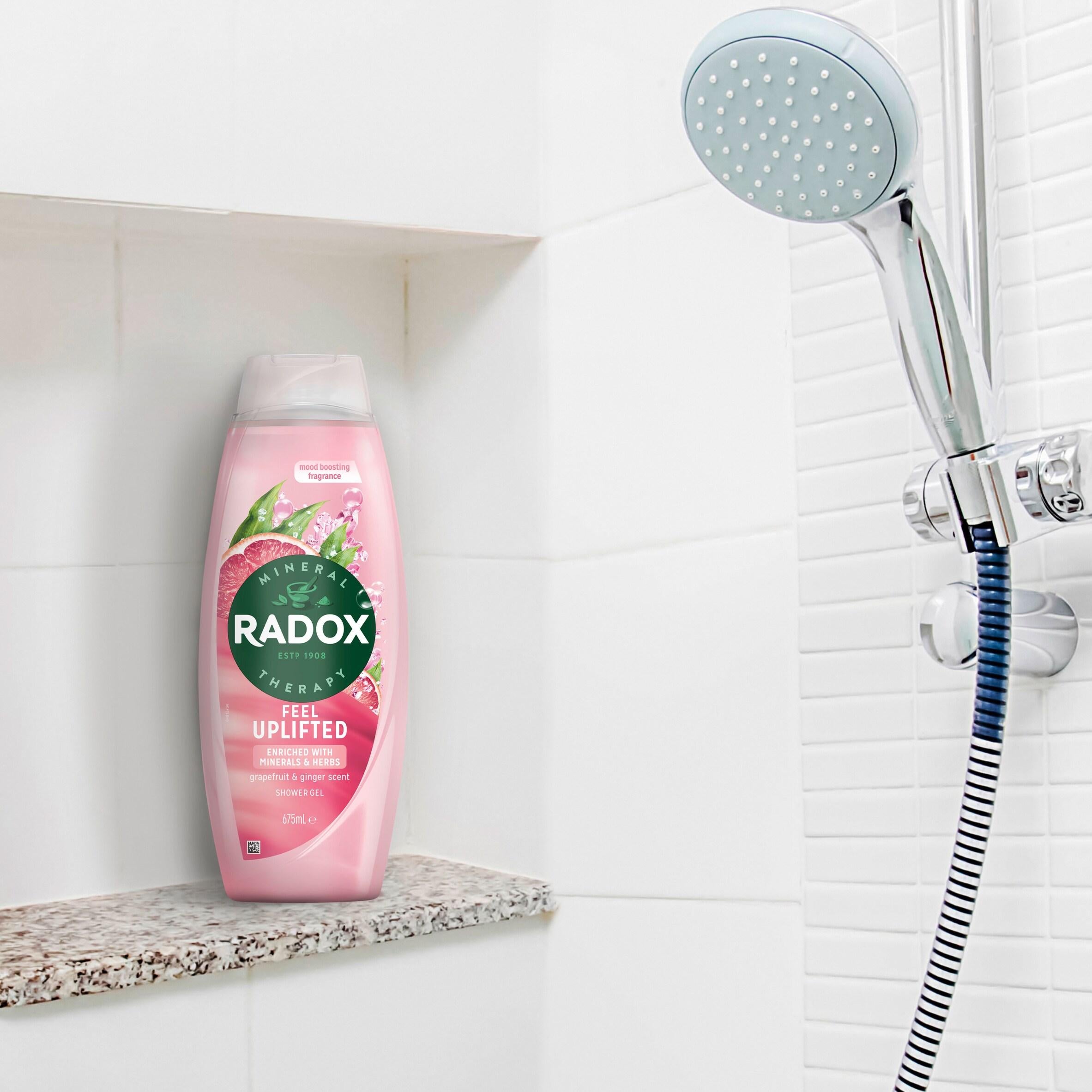 Radox Mineral Therapy Shower Gel Feel Uplifted 675ml, imported from the UK