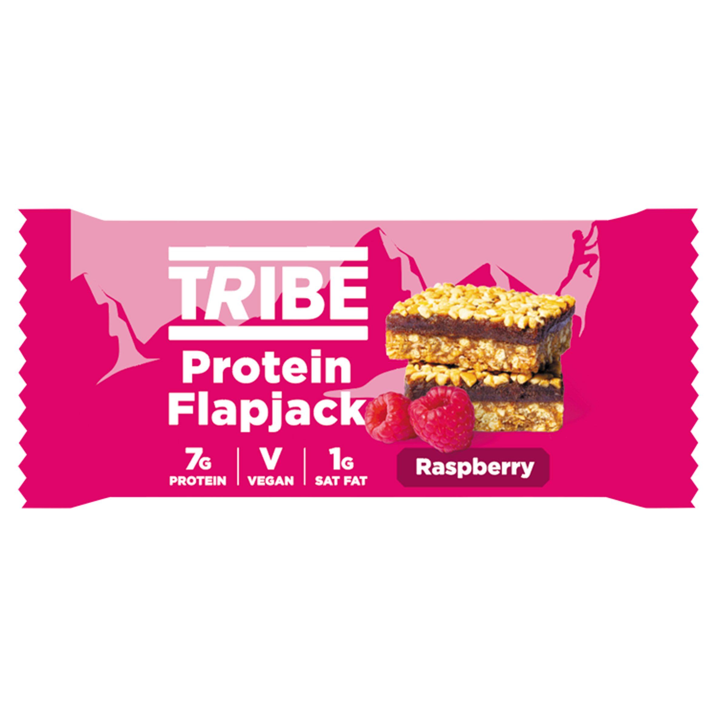 Tribe Protein Flapjack Raspberry 50g (British brand)