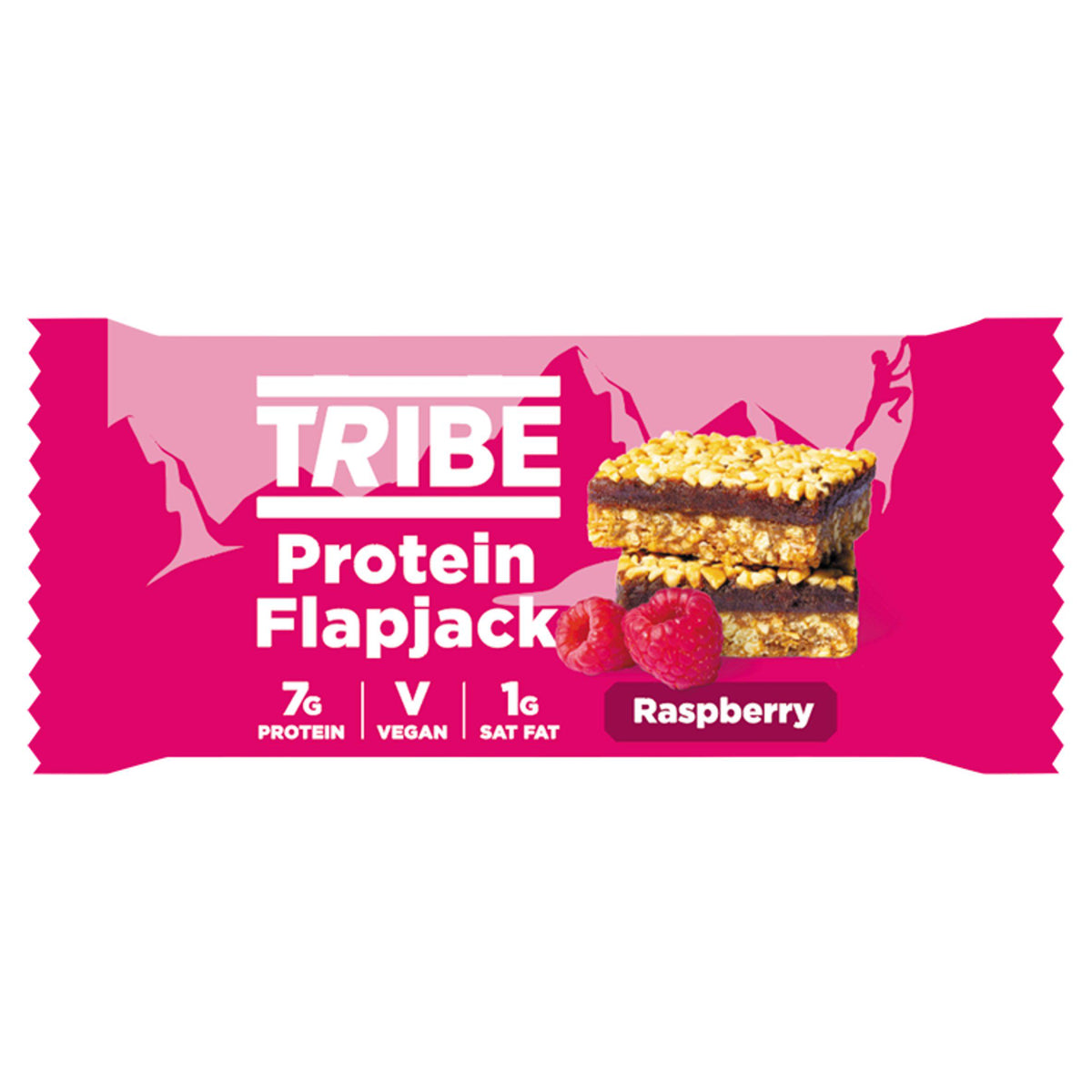 Tribe Protein Flapjack Raspberry 50g (British brand)