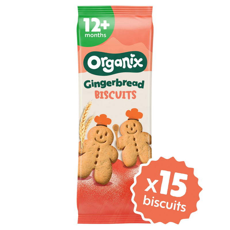 Organix gingerbread toddler biscuits 135g (British brand)