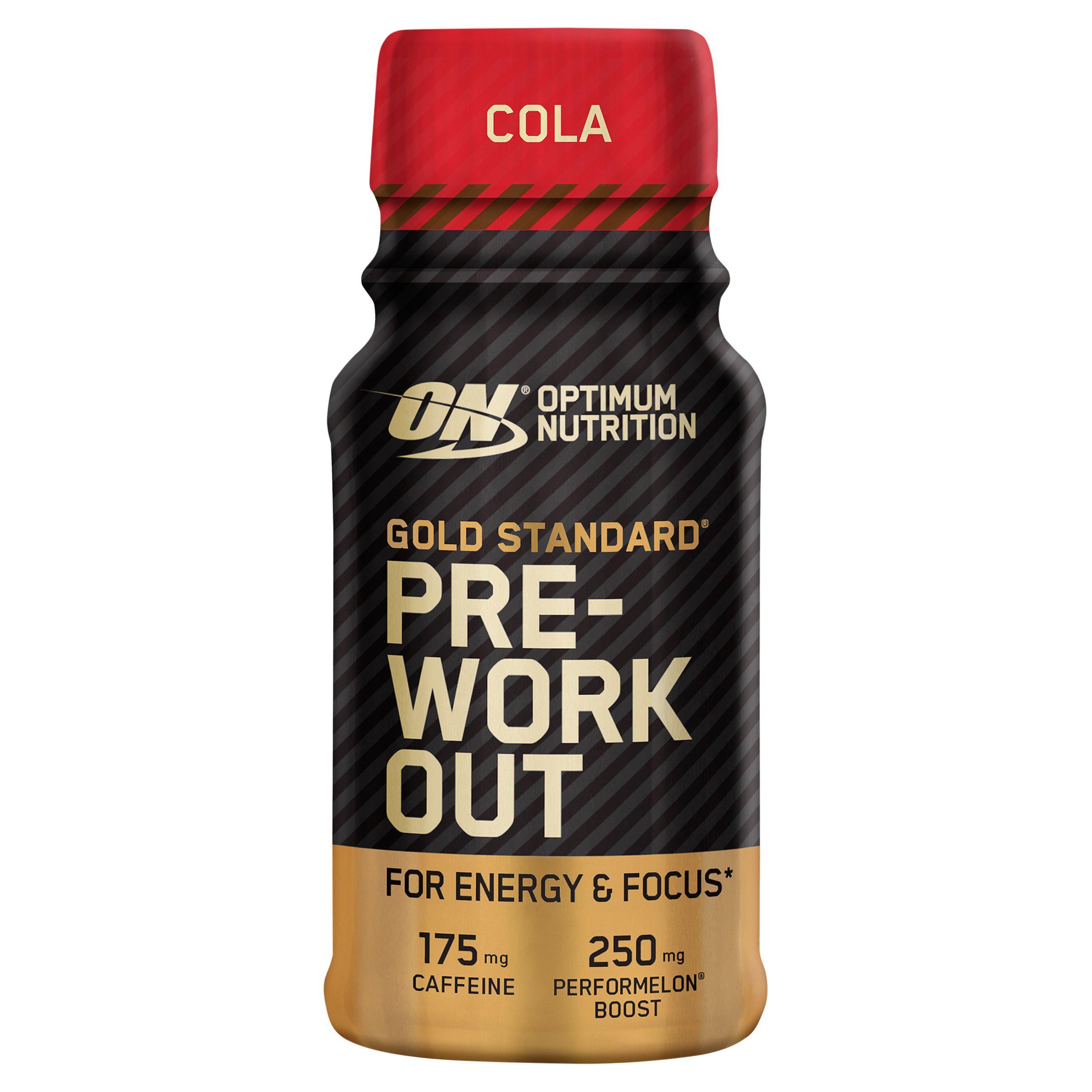 Optimum Nutrition pre workout shot cola flavour 60ml, imported from the UK