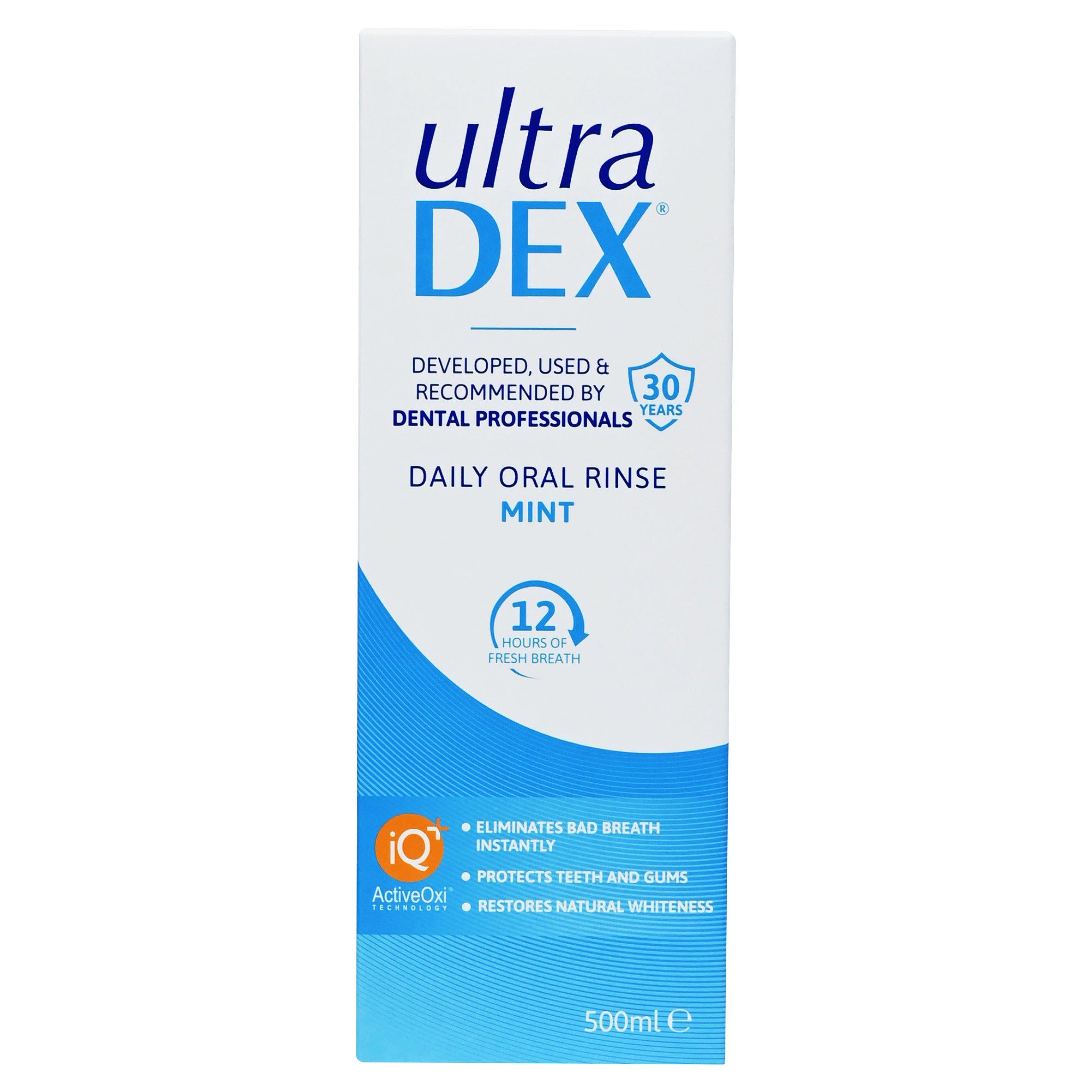 Ultradex Daily Oral Rinse Mint 500ml (British brand)