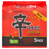 Nongshim Shin Ramyun Gourmet Spicy noodle soup 5x120g, imported from the UK