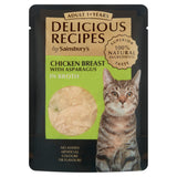 Sainsbury's cat food chicken and asparagus 70g, imported from the UK