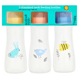 Sainsbury's standard neck baby bottles slow flow 3 pack (British brand)