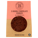 Sainsbury's double chocolate cookies pack of five, UK version