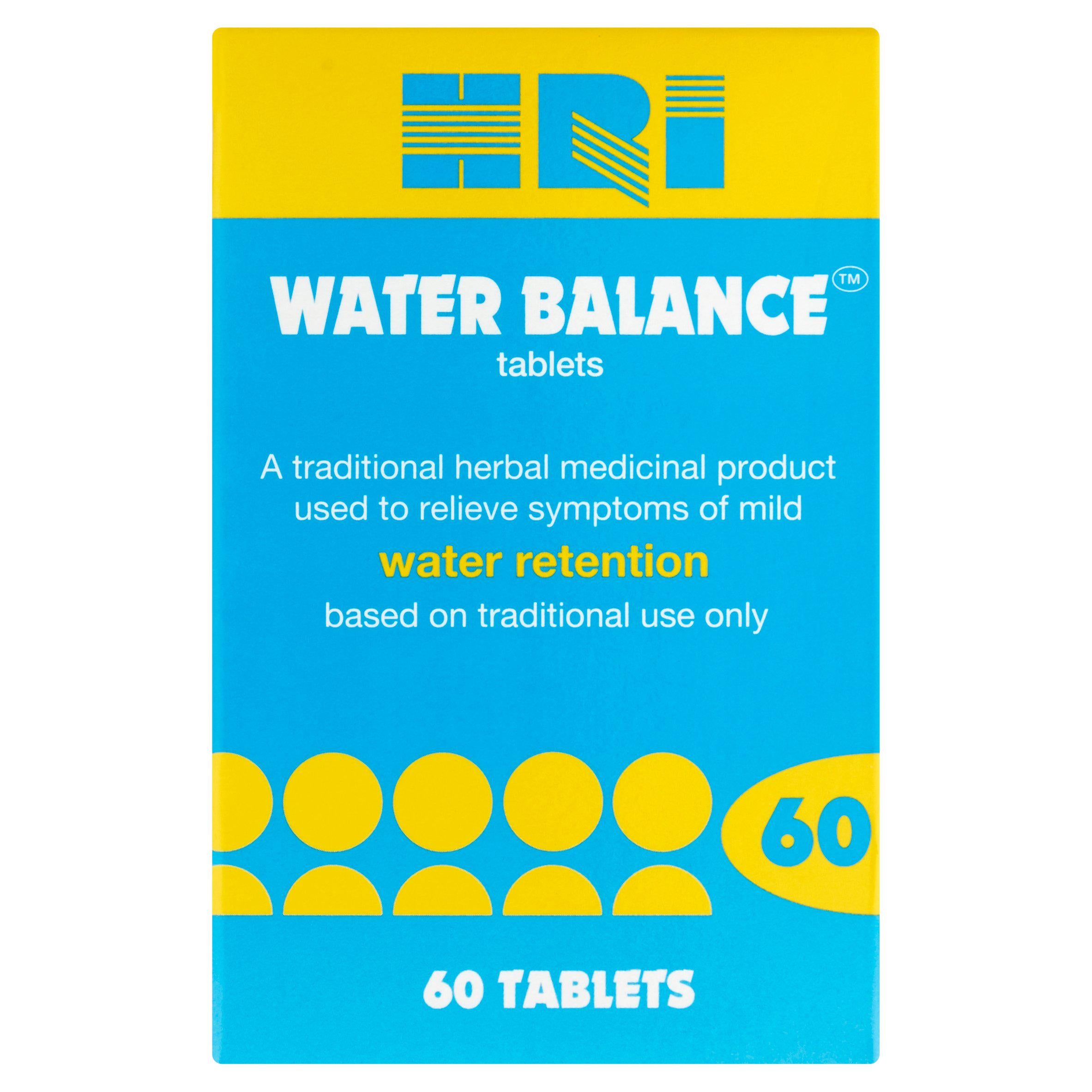 HRI Water Balance tablets x60 UK herbal remedy, imported from the UK