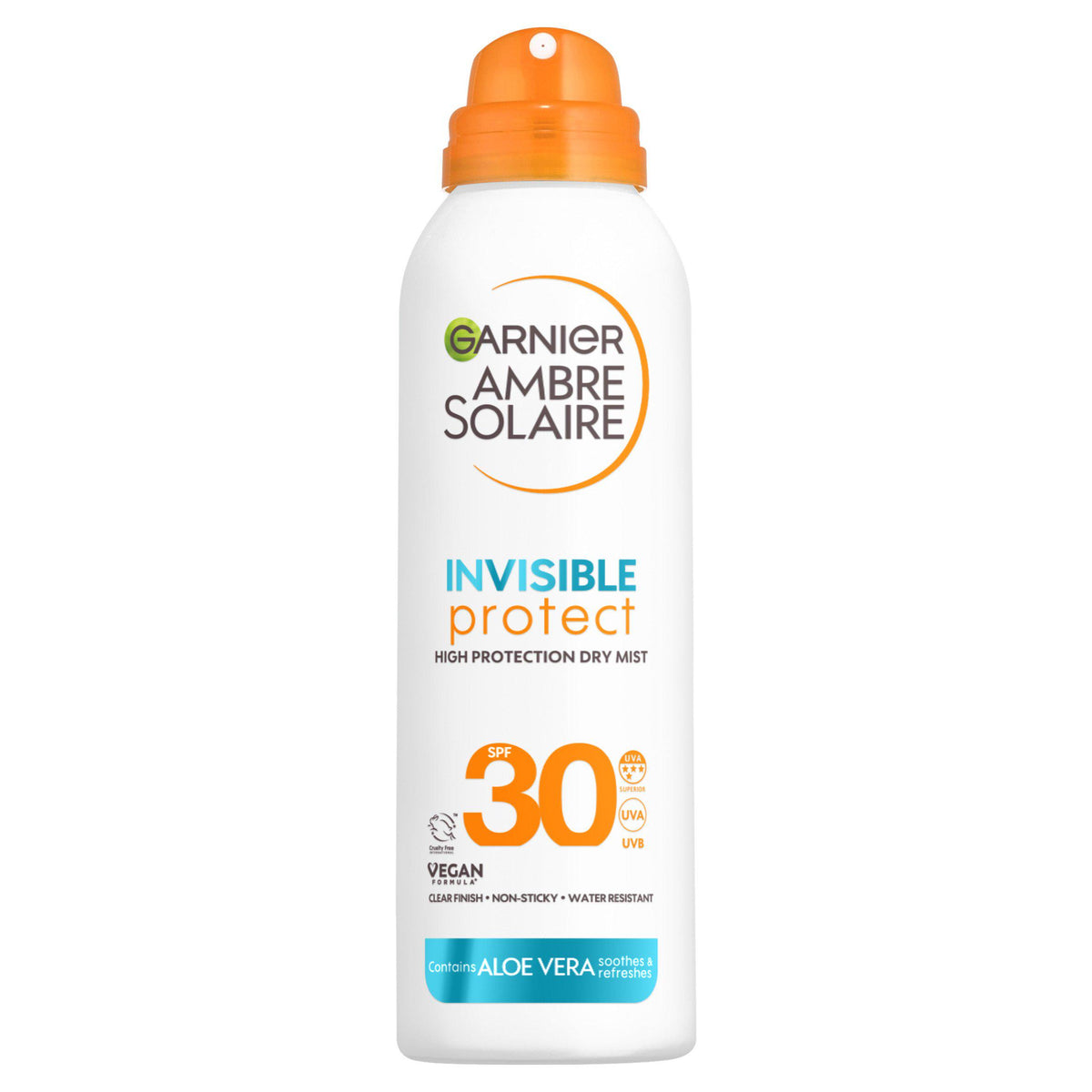 Garnier Ambre Solaire SPF30 invisible sun cream mist 150ml, imported from the UK