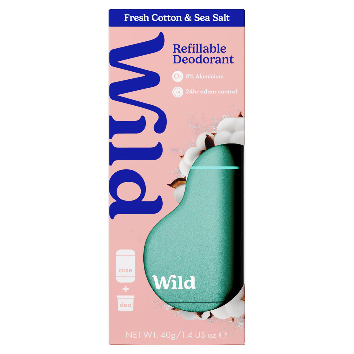 Wild Fresh Cotton deodorant starter pack - British product