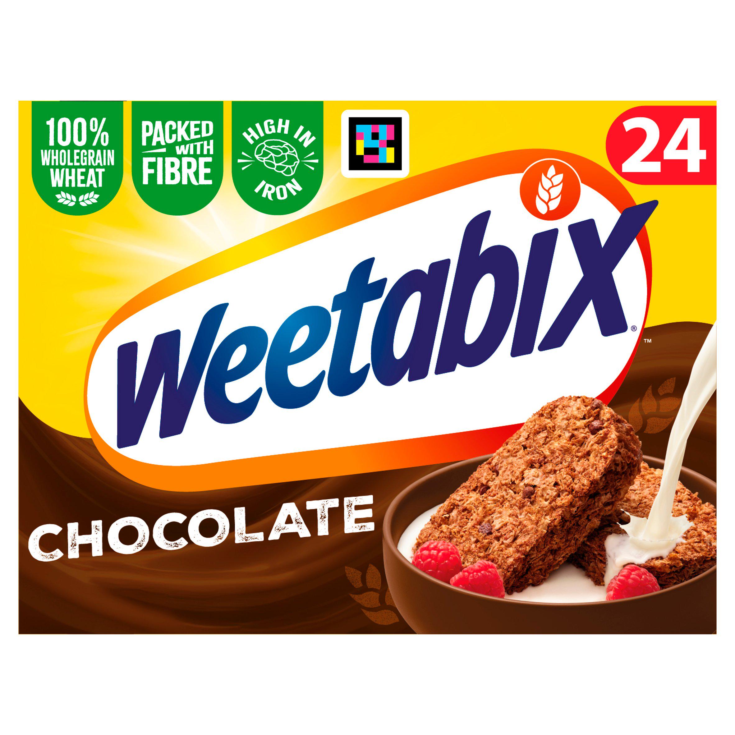 Weetabix chocolate cereal 24 biscuits, UK version