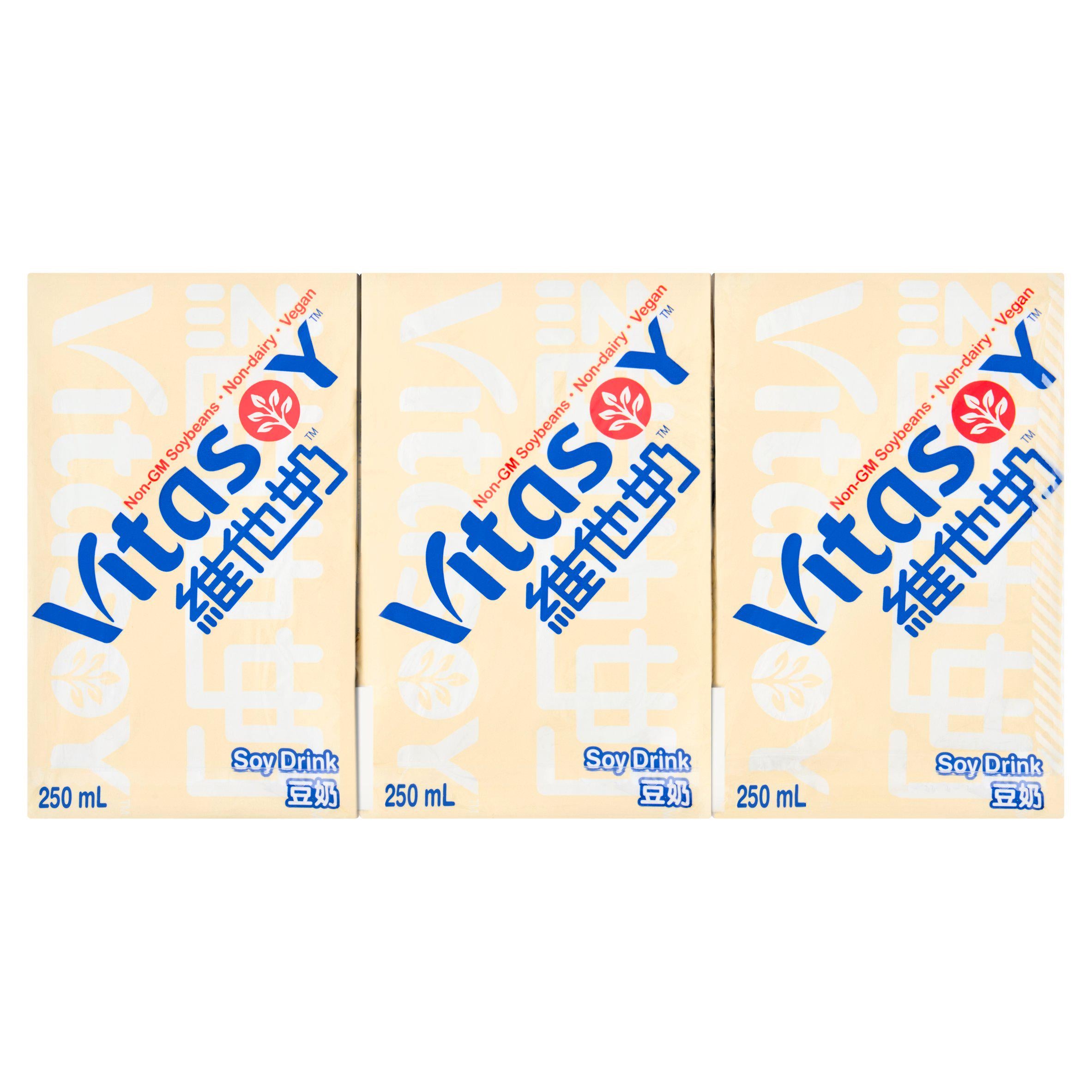 Vitasoy soy drink 6 x 250ml - British product