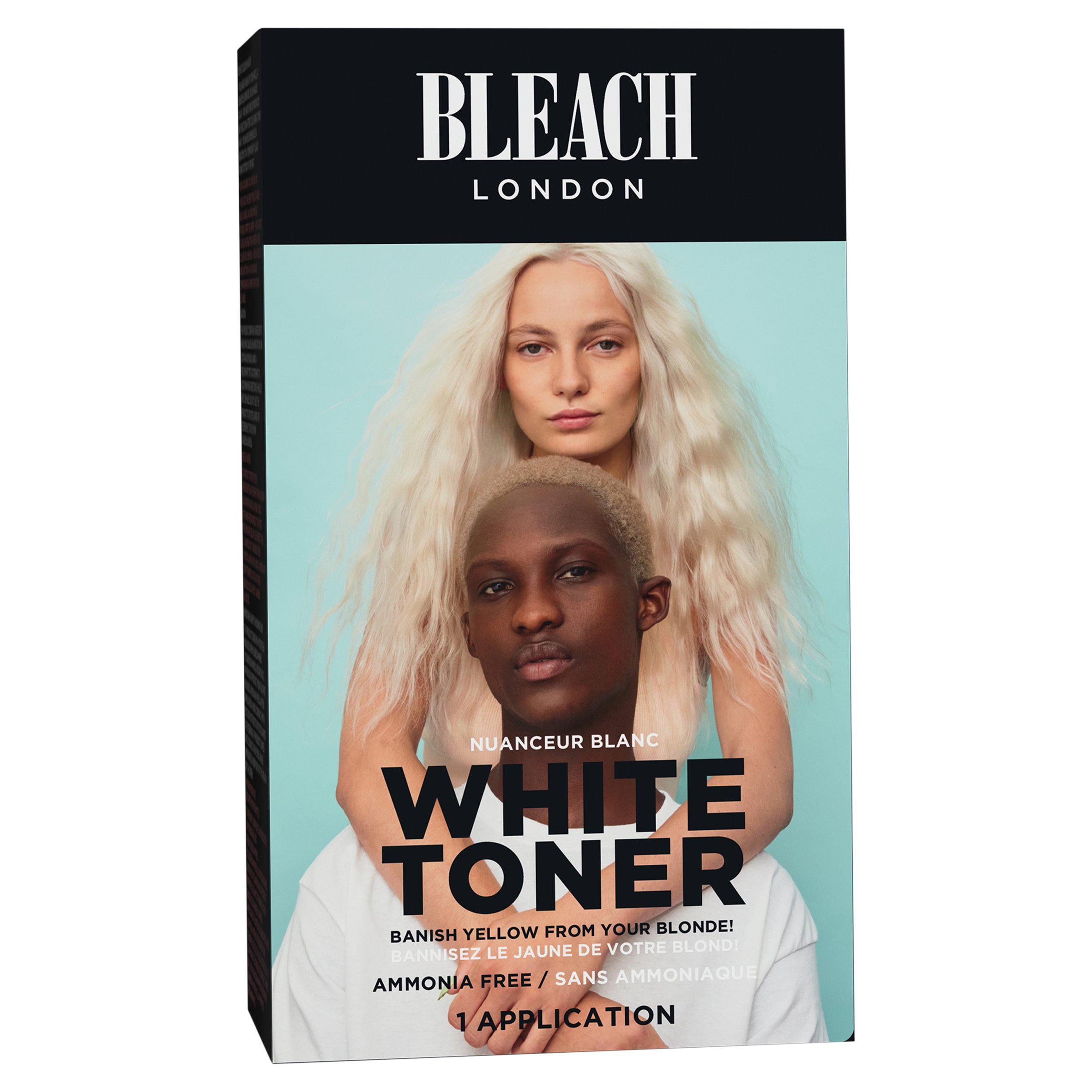 Bleach London White Toner Kit for hair (British brand)