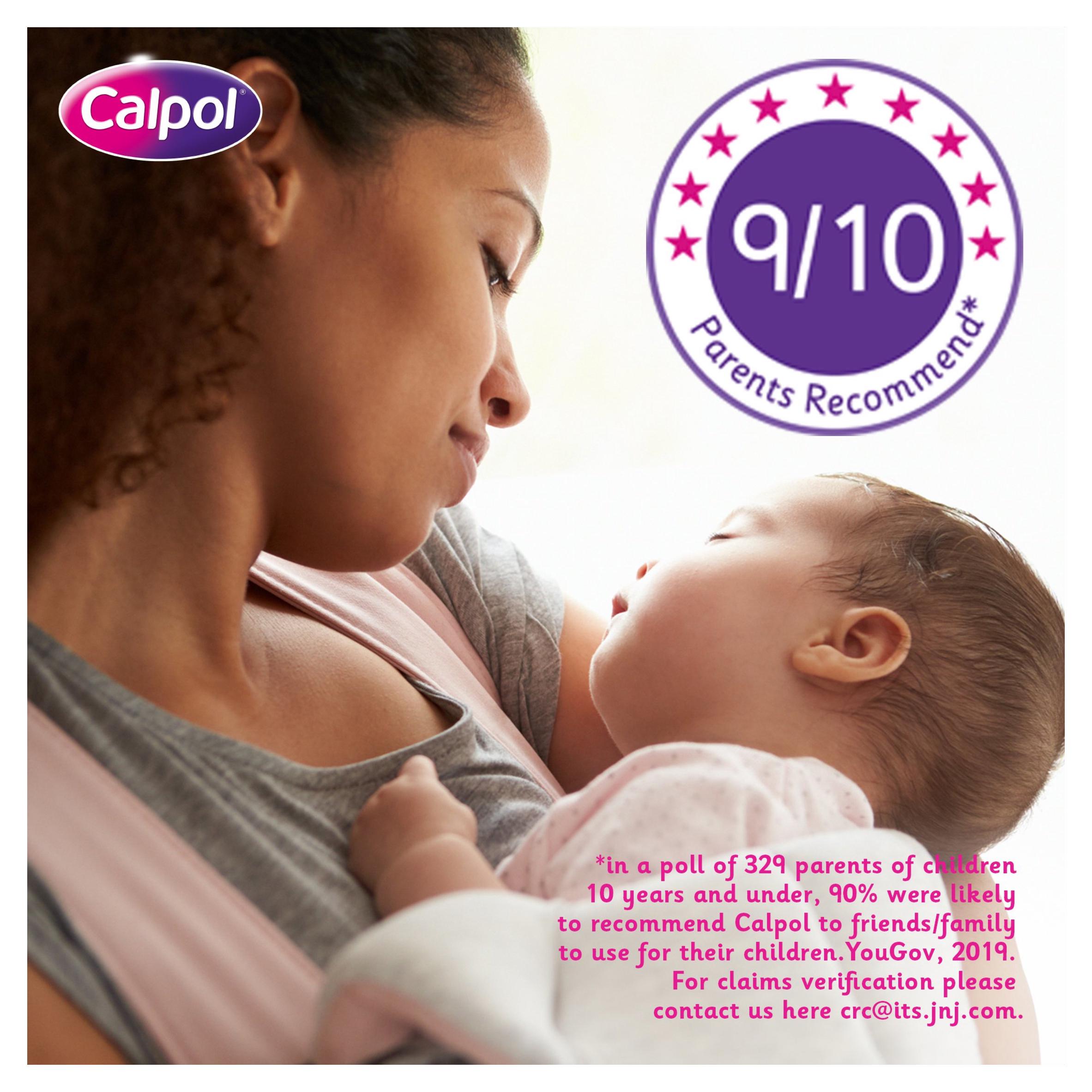 Calpol infant paracetamol suspension sugar-free 100ml - British product