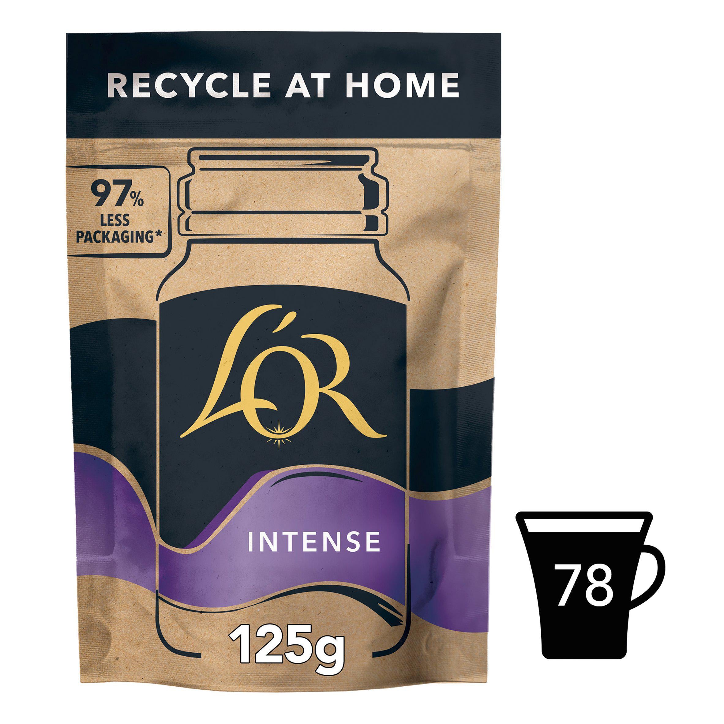 L'OR Intense instant coffee 125g (British brand)