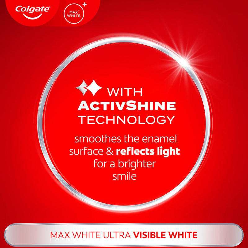 Colgate Max White Ultra Active Foam whitening toothpaste 75ml - British product