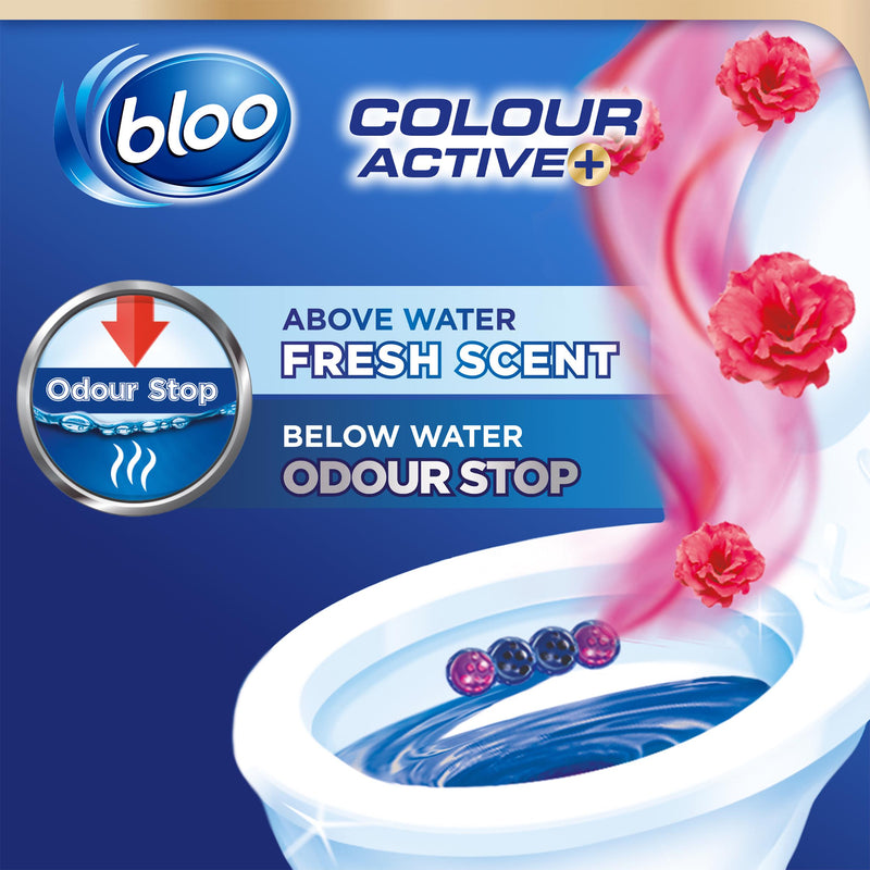 Bloo toilet rim block Fresh Flowers 50g, UK version