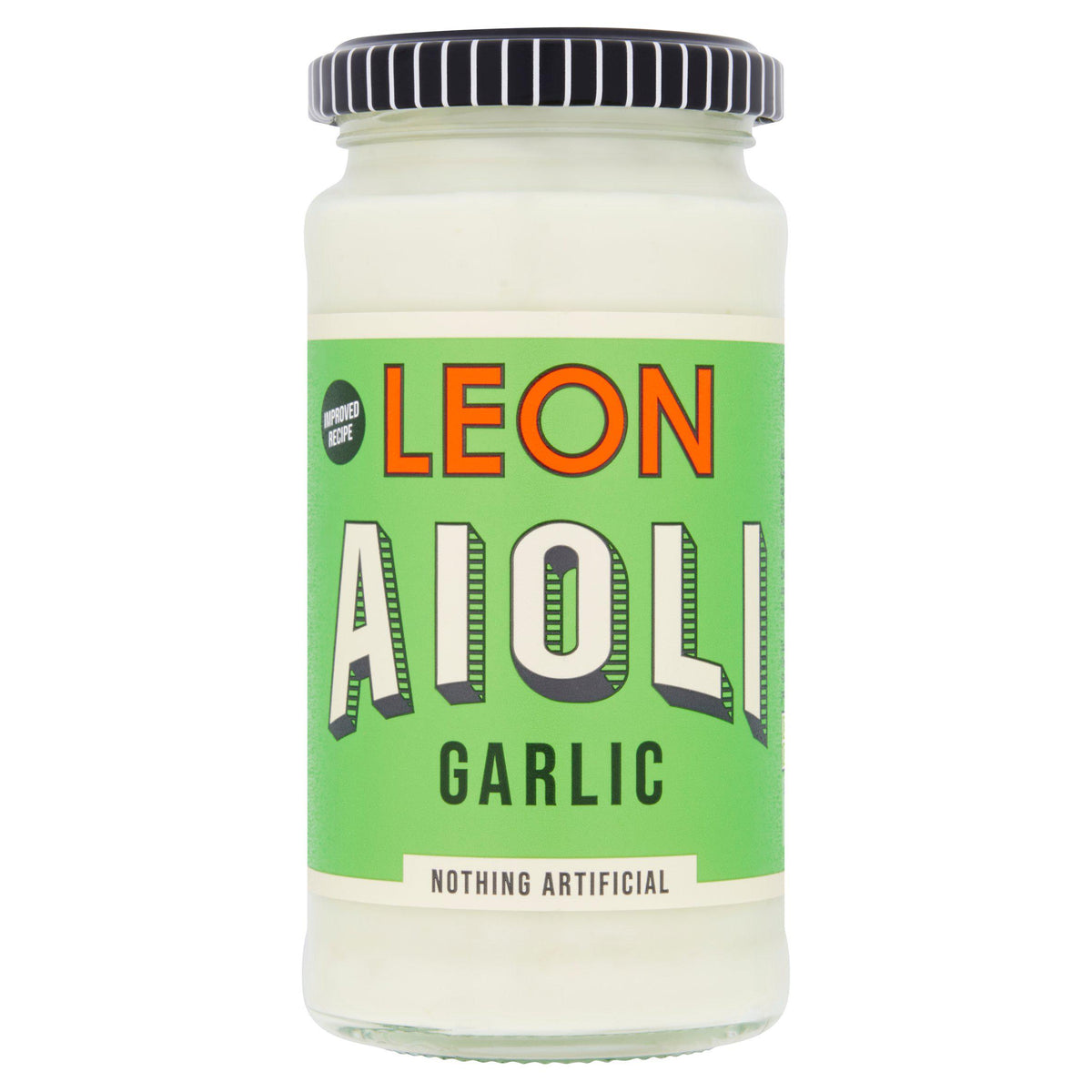 LEON vegan garlic aioli 240ml jar (British brand)