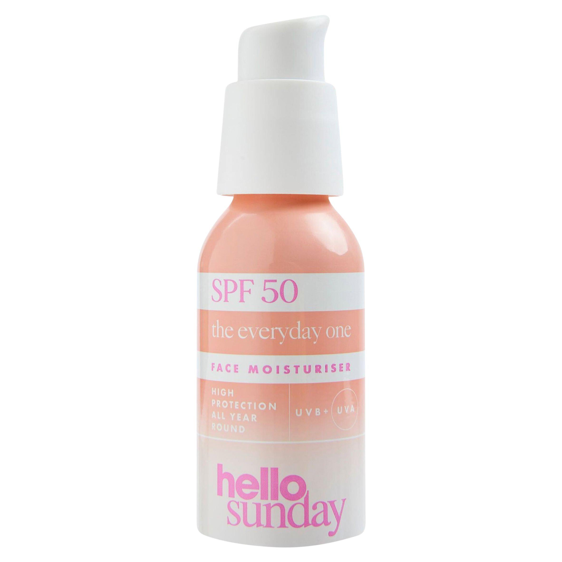 Hello Sunday SPF 50 face moisturiser 50ml (British brand)