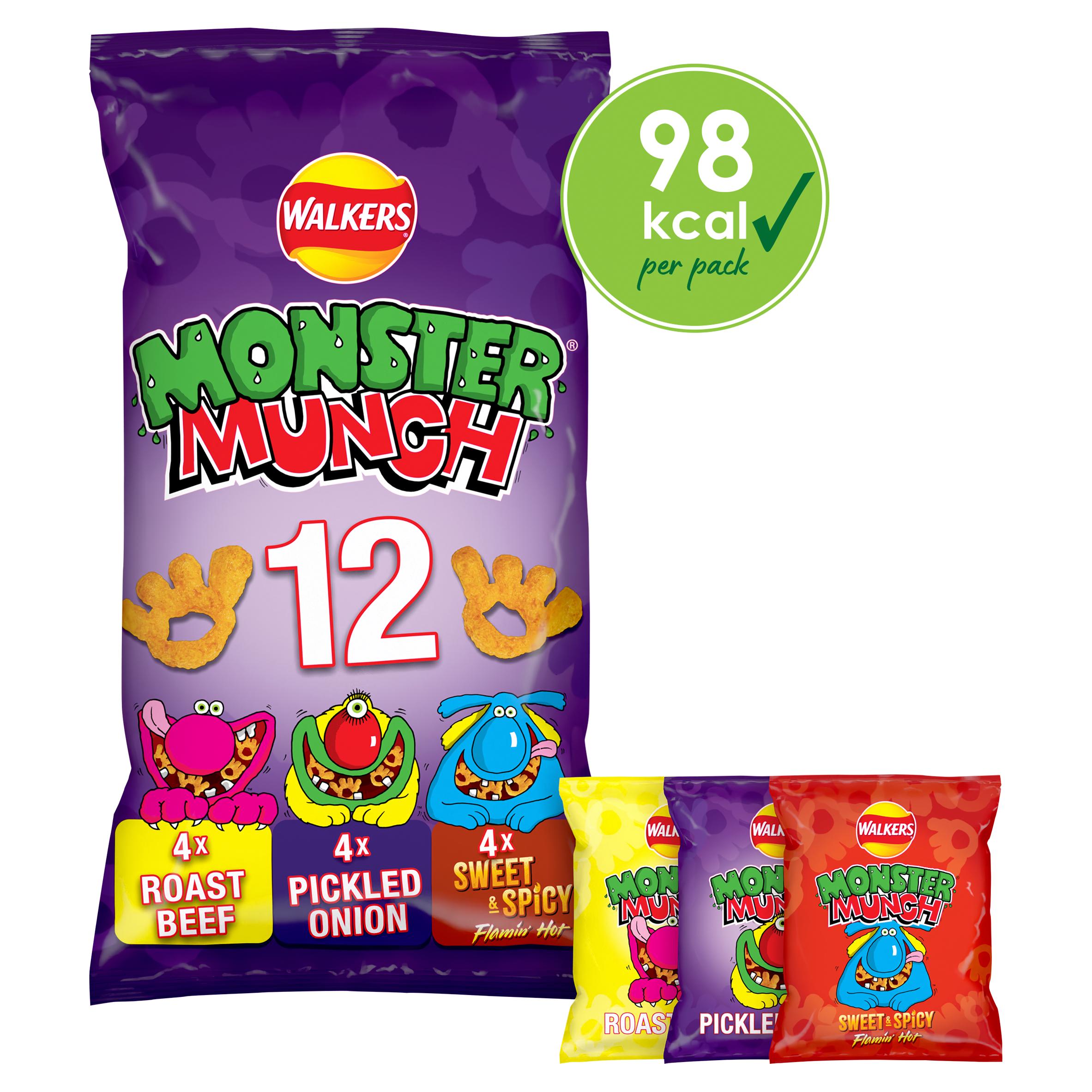 Walkers Monster Munch multipack variety 12x20g - British product