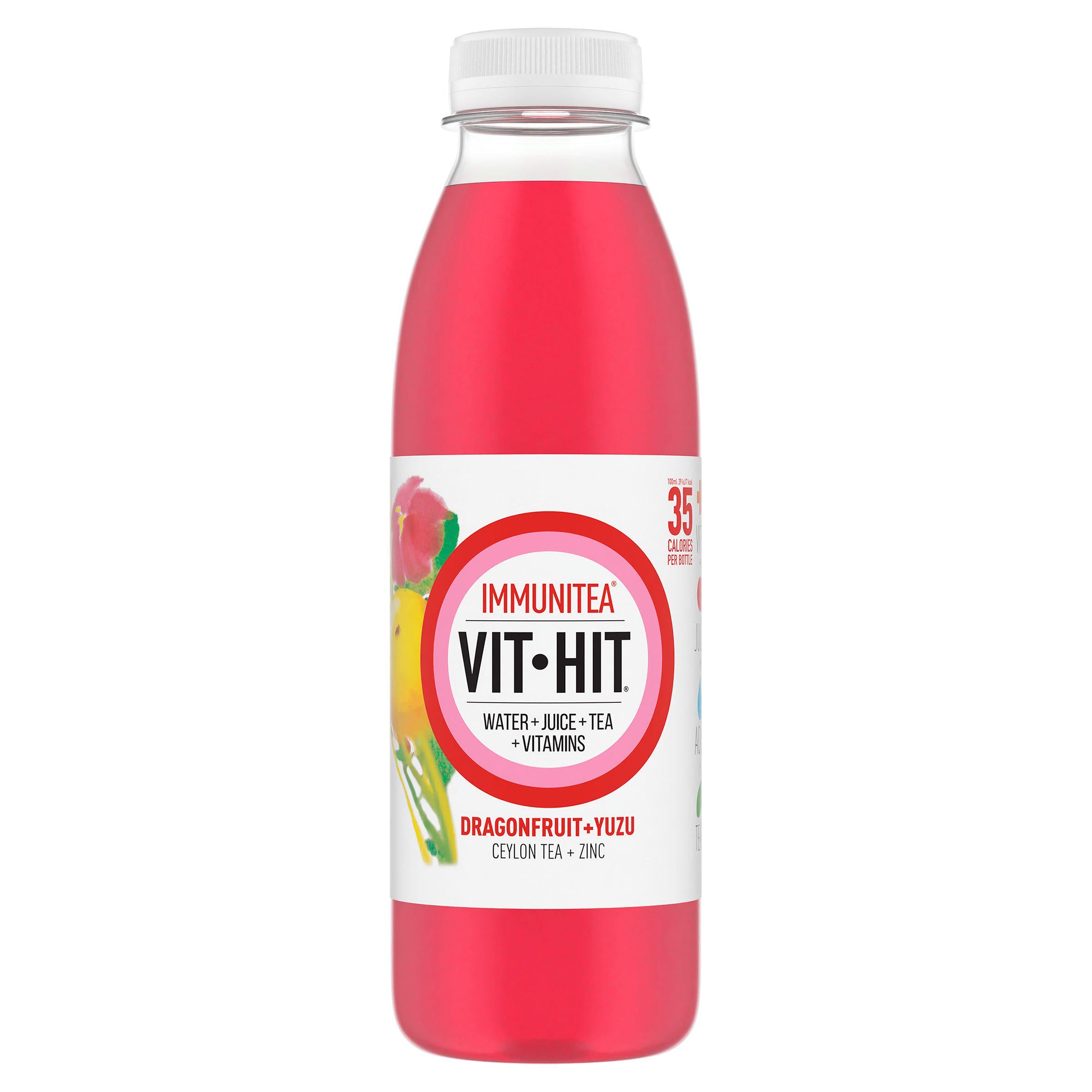 Vit Hit Immunitea dragonfruit yuzu drink 500ml - British product