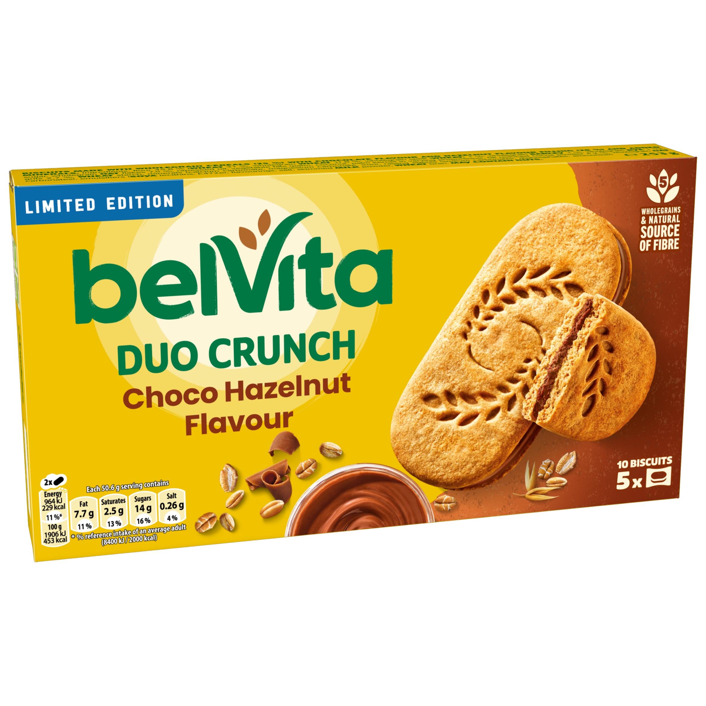 Belvita breakfast biscuits chocolate hazelnut 253g - British product