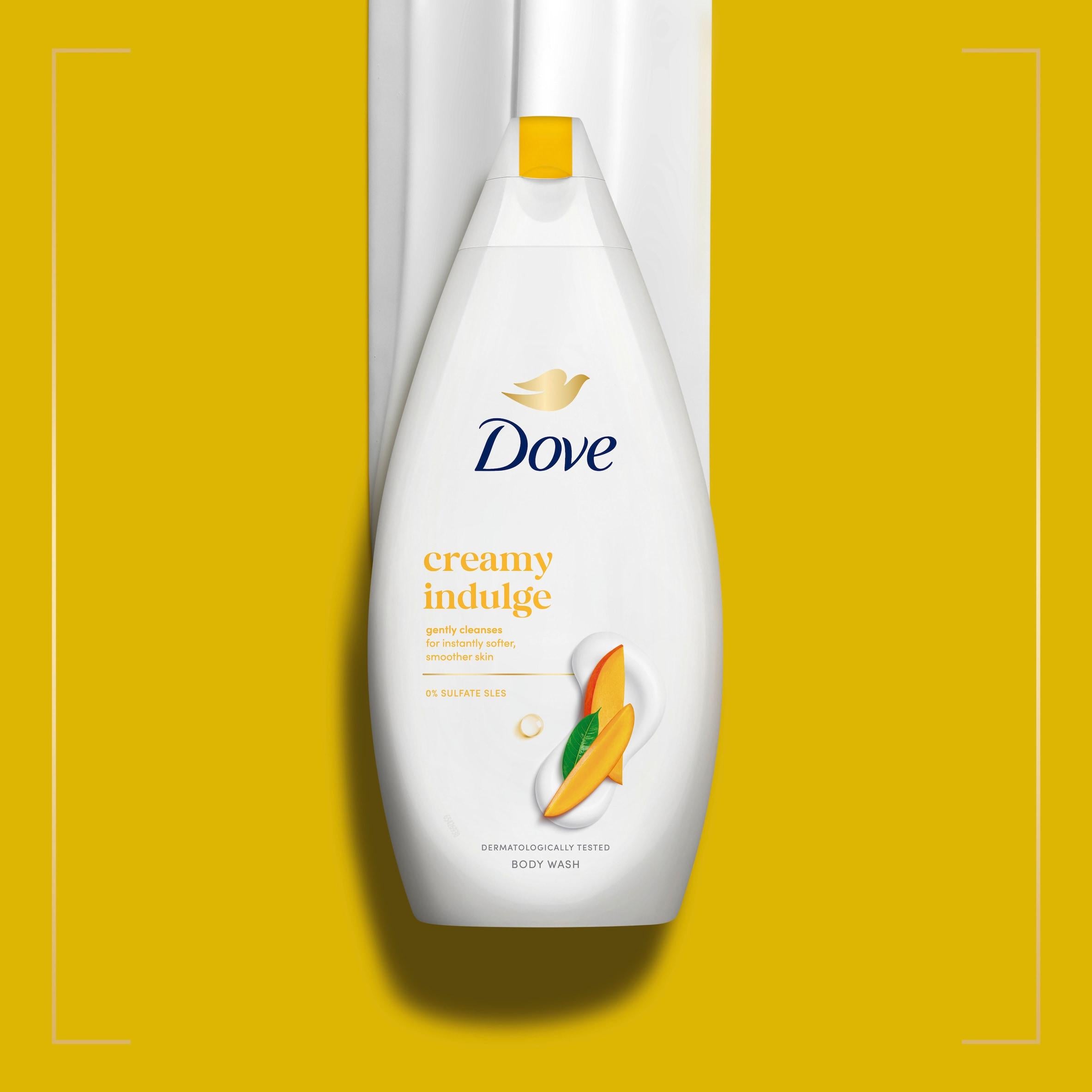 Dove body wash creamy indulge 450ml tropical floral scent, UK version