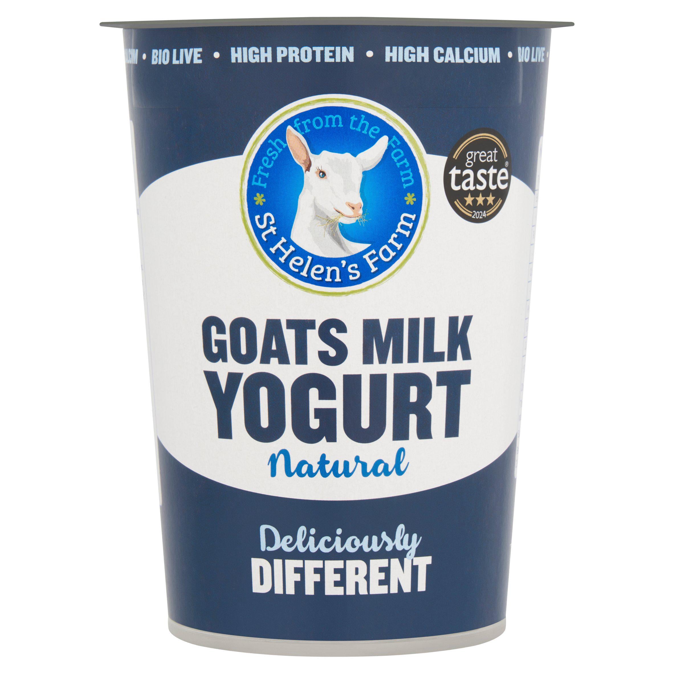 St Helen's Farm goat's milk yogurt natural 450g (British brand)