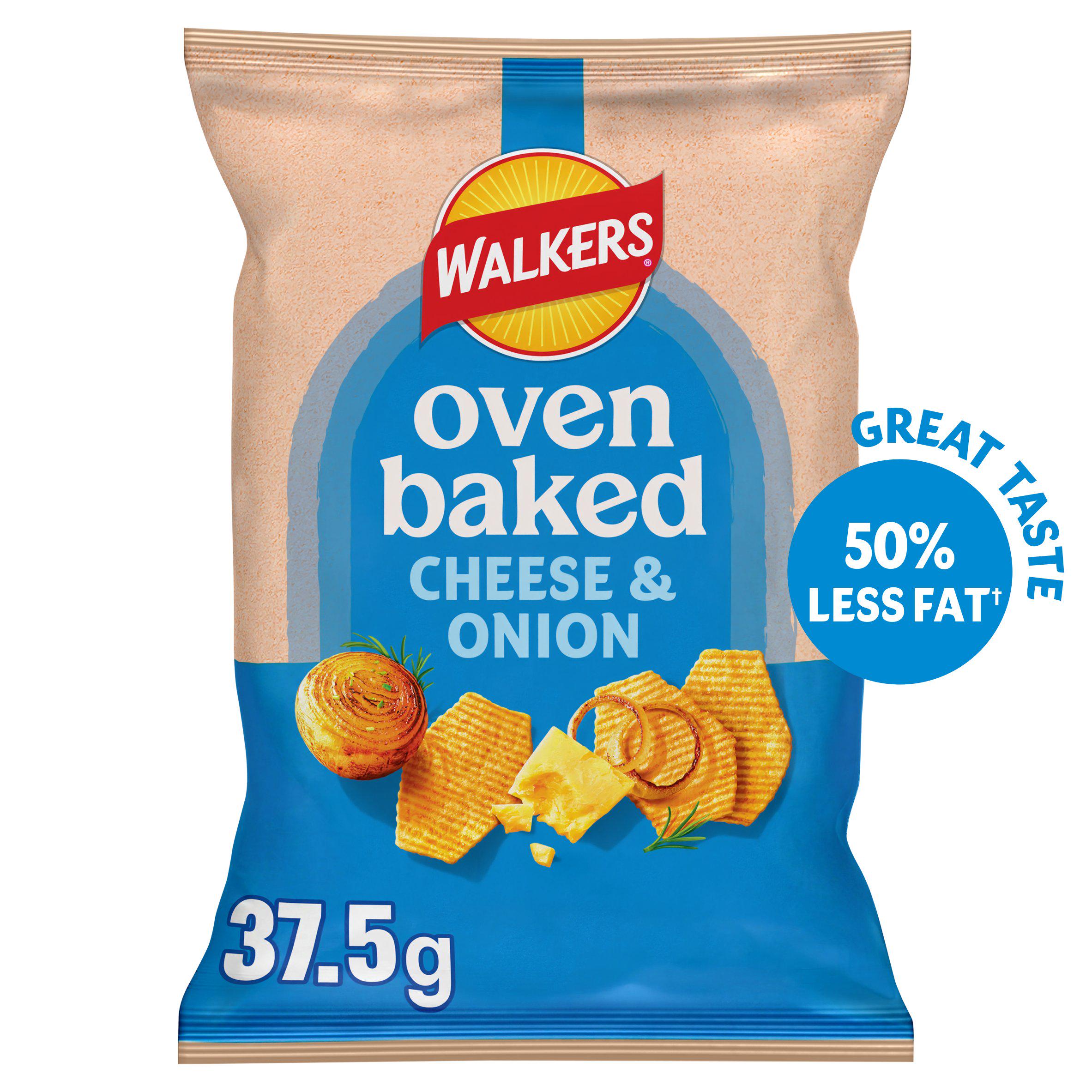 Walkers Baked Cheese & Onion crisps 37.5g - British product