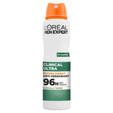 L'Oréal Paris Men Expert 250ml Clinical Ultra for Sweat Control & Freshness Antiperspirant Spray