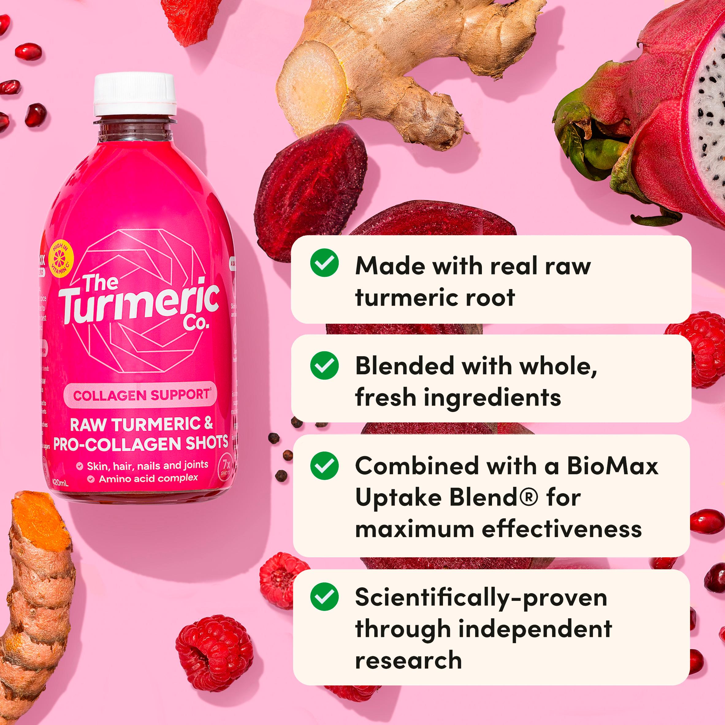 The Turmeric Co. Turmeric Collagen Shots 420ml (British brand)