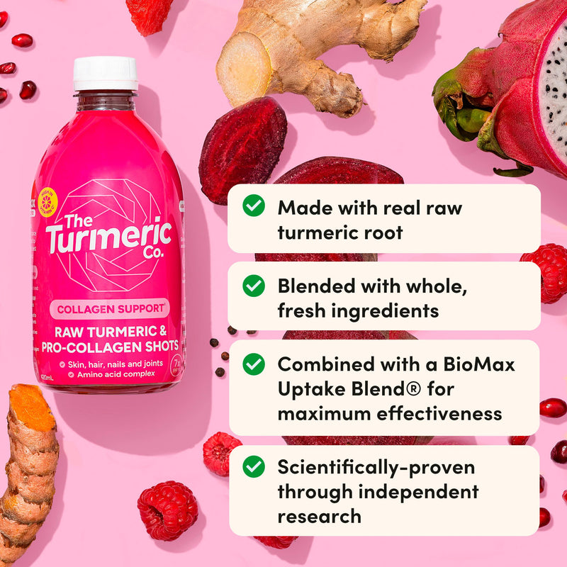 The Turmeric Co. Turmeric Collagen Shots 420ml (British brand)