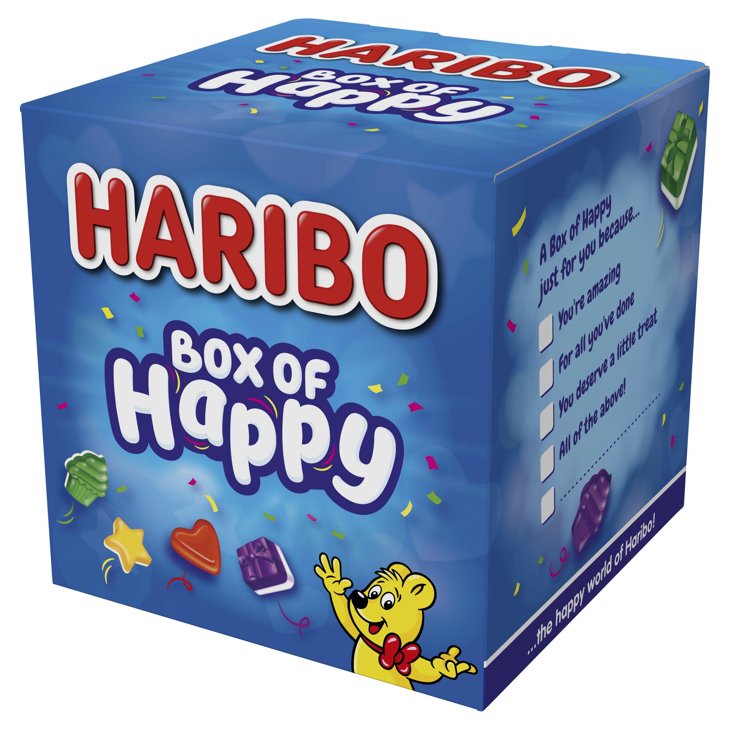 Haribo Box of Happy Fruit Flavour Gums 120g, UK version