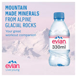 Evian natural mineral still water 330ml 12 pack (British brand)