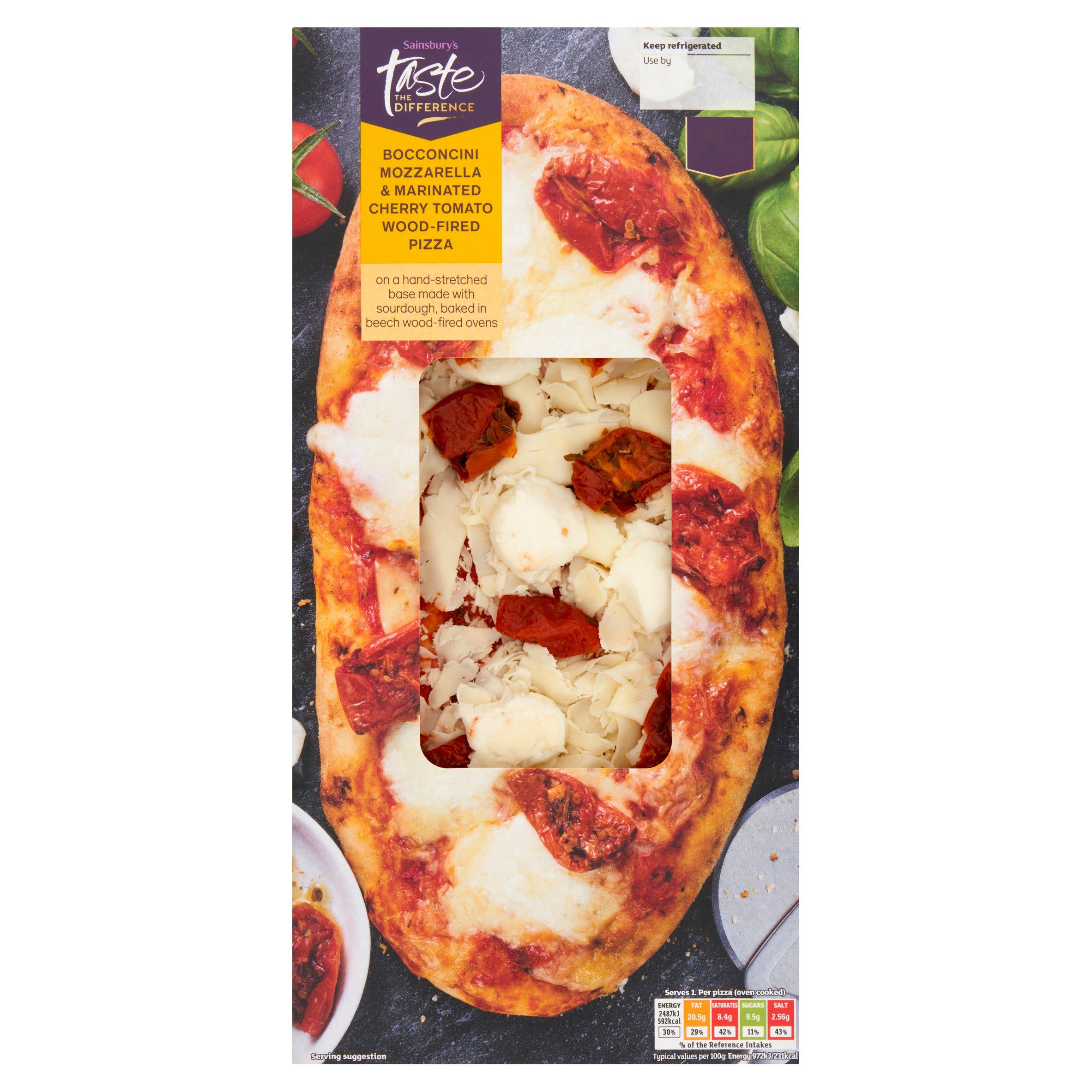 Sainsbury's Mozzarella Cherry Tomato Pizza 260g - British product