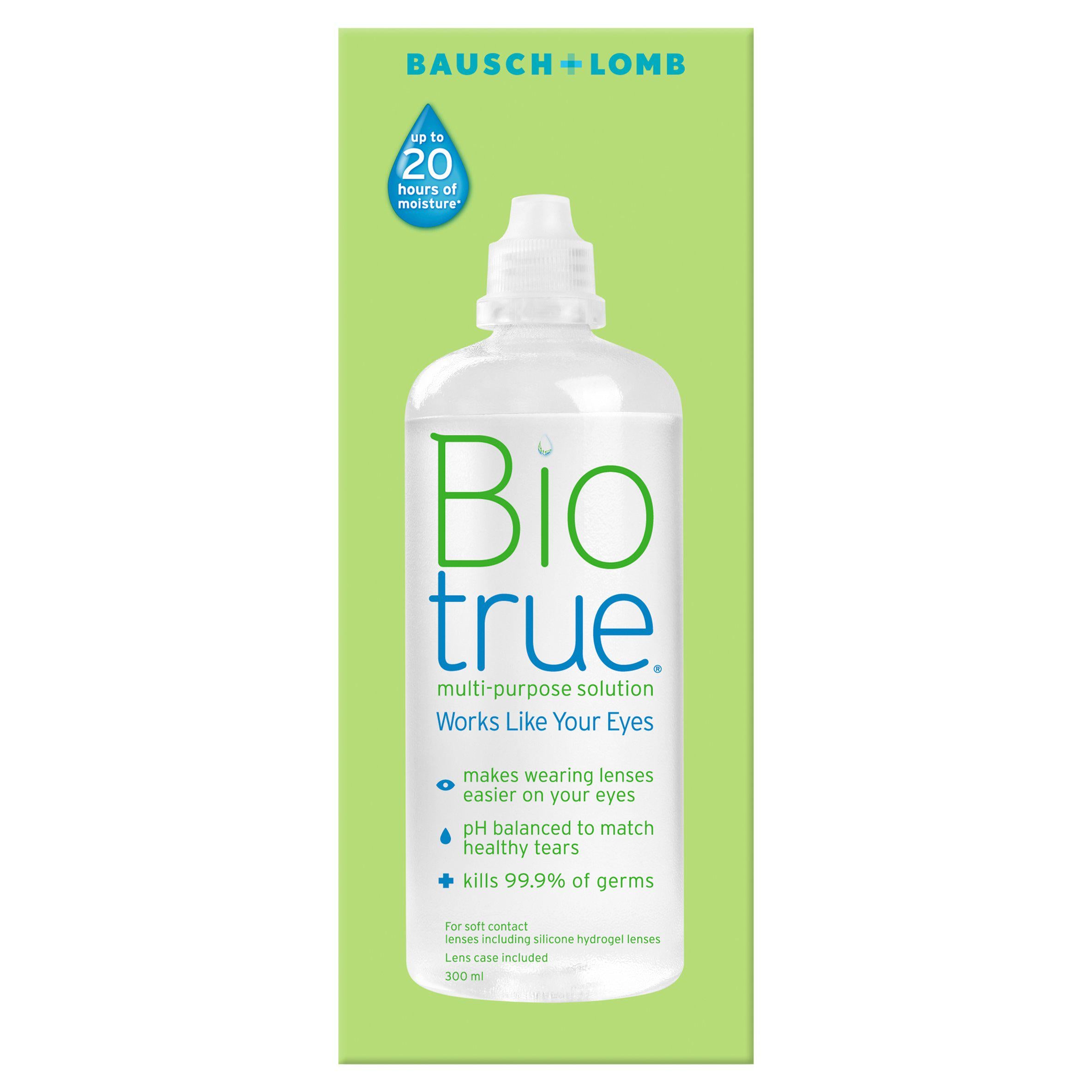 Bausch + Lomb Biotrue multi purpose solution 300ml - British product
