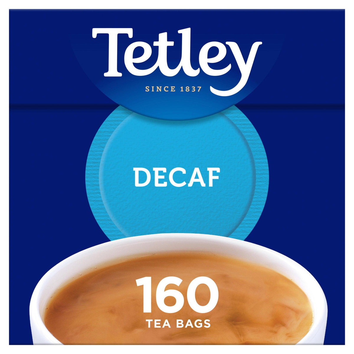 Tetley decaffeinated tea bags 160 count, UK version