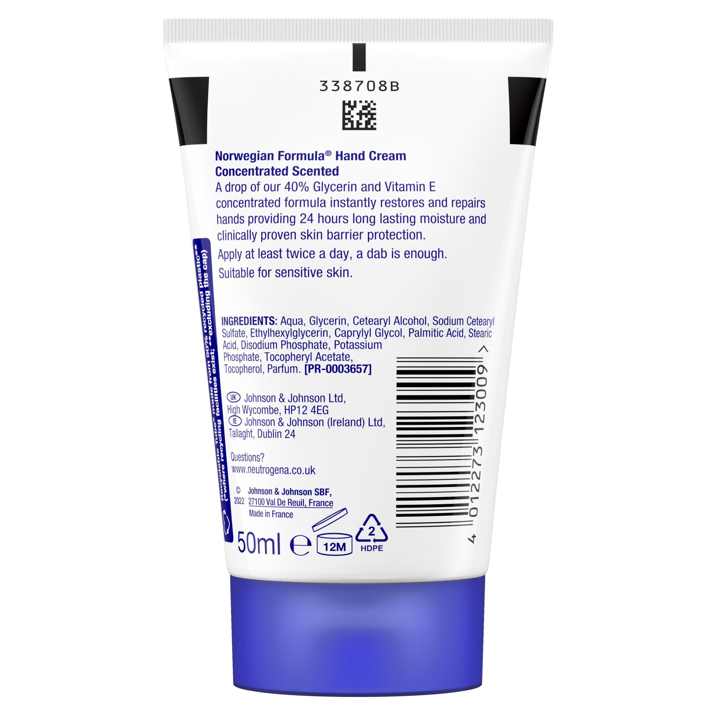 Neutrogena concentrated hand cream 50ml, UK version