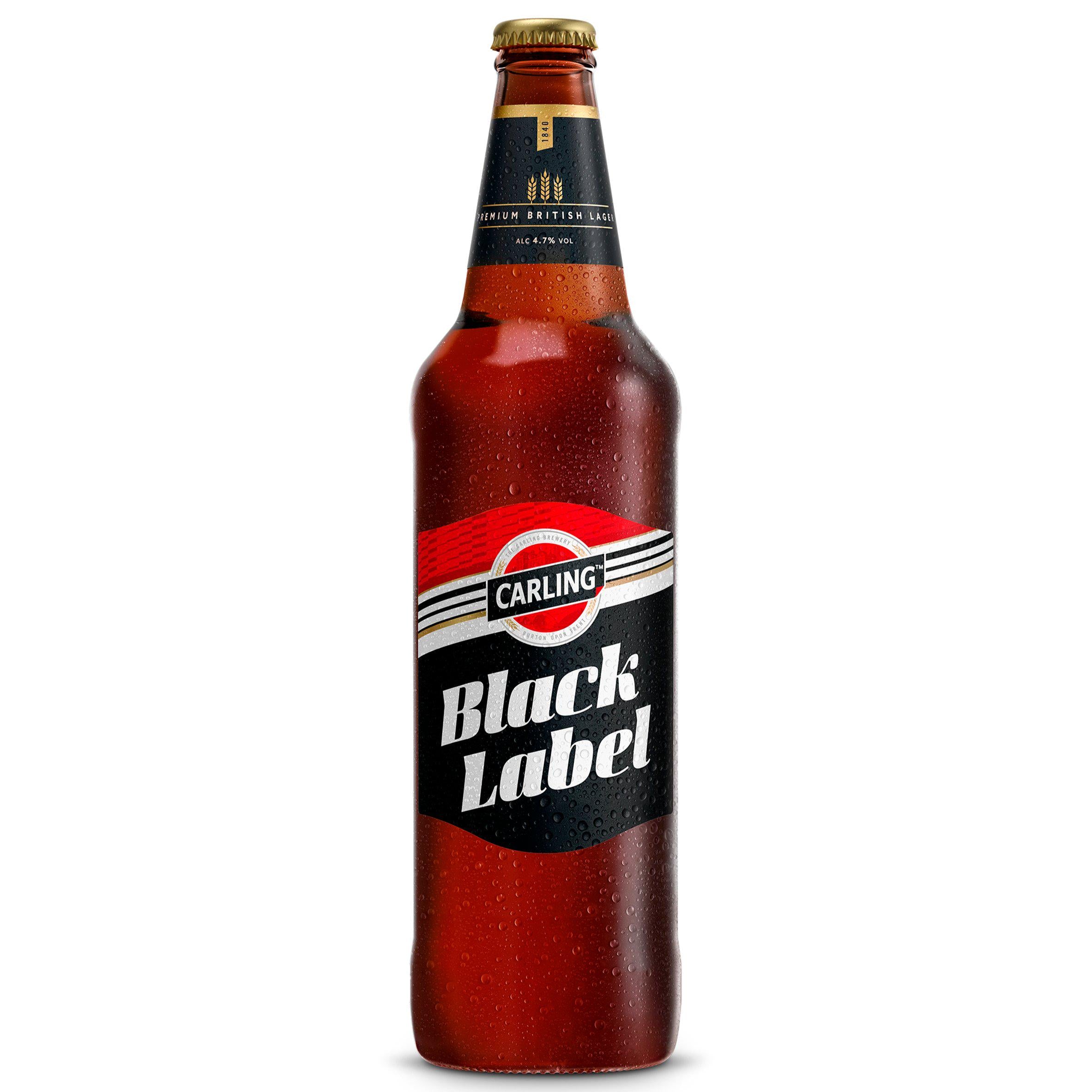 Carling Black Label Premium Lager 660ml, imported from the UK