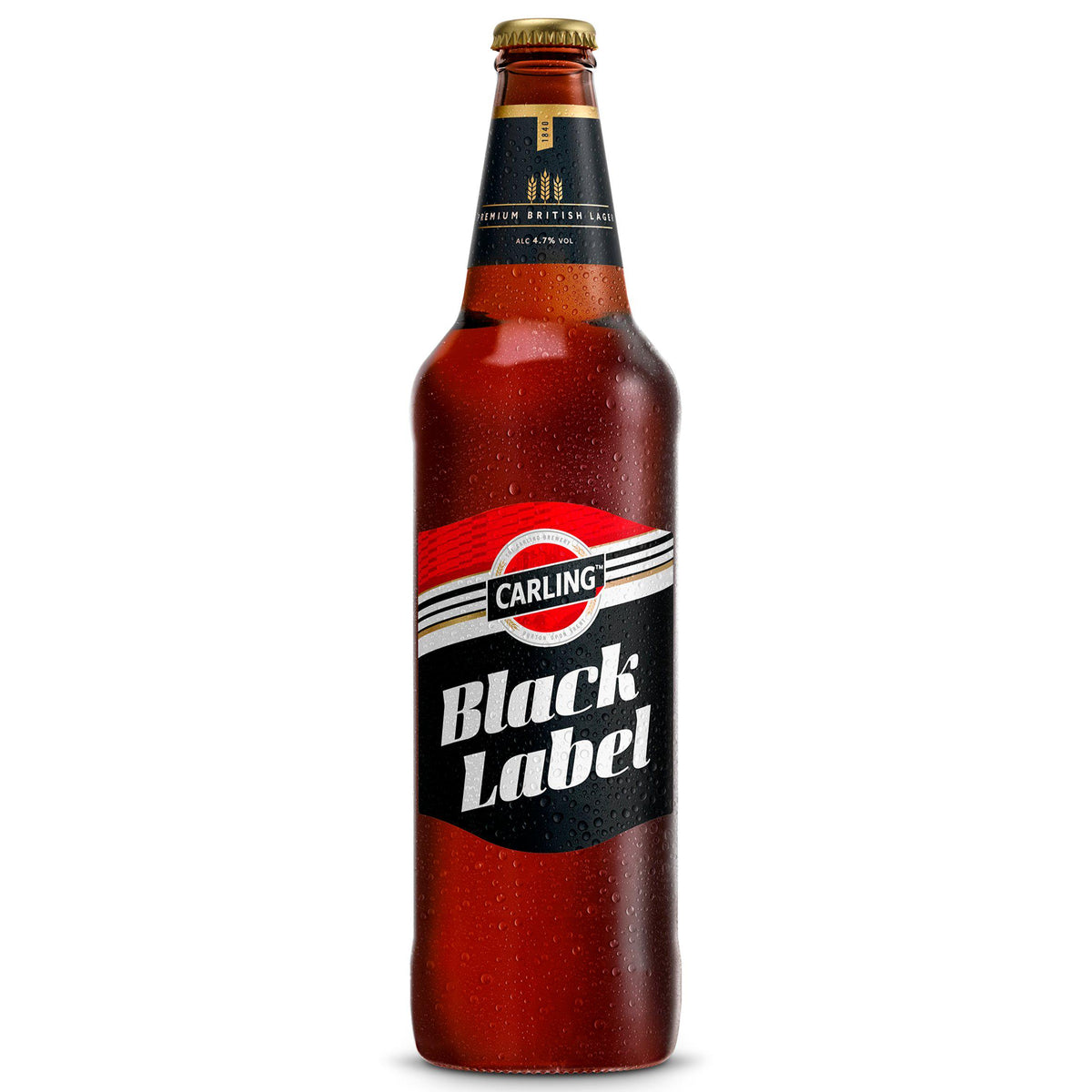 Carling Black Label Premium Lager 660ml, imported from the UK